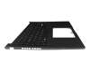 V218662AE1 GR teclado incl. topcase original Sunrex DE (alemán) negro/negro con retroiluminacion
