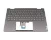 V222320AK3-GR teclado incl. topcase original Sunrex DE (alemán) gris/canaso con retroiluminacion