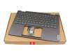 V222320AK3-GR teclado incl. topcase original Sunrex DE (alemán) gris/canaso con retroiluminacion