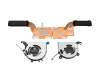 Ventilador con disipador (CPU/DIS) original para Lenovo Yoga Slim 7-14ILL05 (82A1)