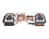 Ventilador con disipador (CPU/GPU) original para Clevo PB51EF