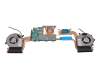 Ventilador con disipador (CPU/GPU) original para MSI GP62M 7RDX (MS-16J9)