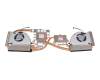 Ventilador con disipador (CPU/GPU) original para MSI GP76 11UH/11UG/11UE (MS-17K3)