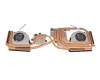 Ventilador con disipador (CPU/GPU) original para MSI GP76 11UH/11UG/11UE (MS-17K3)