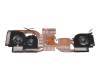 Ventilador con disipador (CPU/GPU) original para MSI GS66 10SF/10SE/10SFS (MS-16V1)