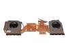 Ventilador con disipador (CPU/GPU) original para Medion Erazer Crawler E50 (NP50x)