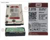 Fujitsu WDC:WD20EFRX-05 HDD 2 TB WD RED FOR NAS