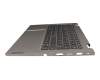 WKH08K teclado incl. topcase original Lenovo DE (alemán) antracita/canaso con retroiluminacion con compartimento para bolígrafo inteligente